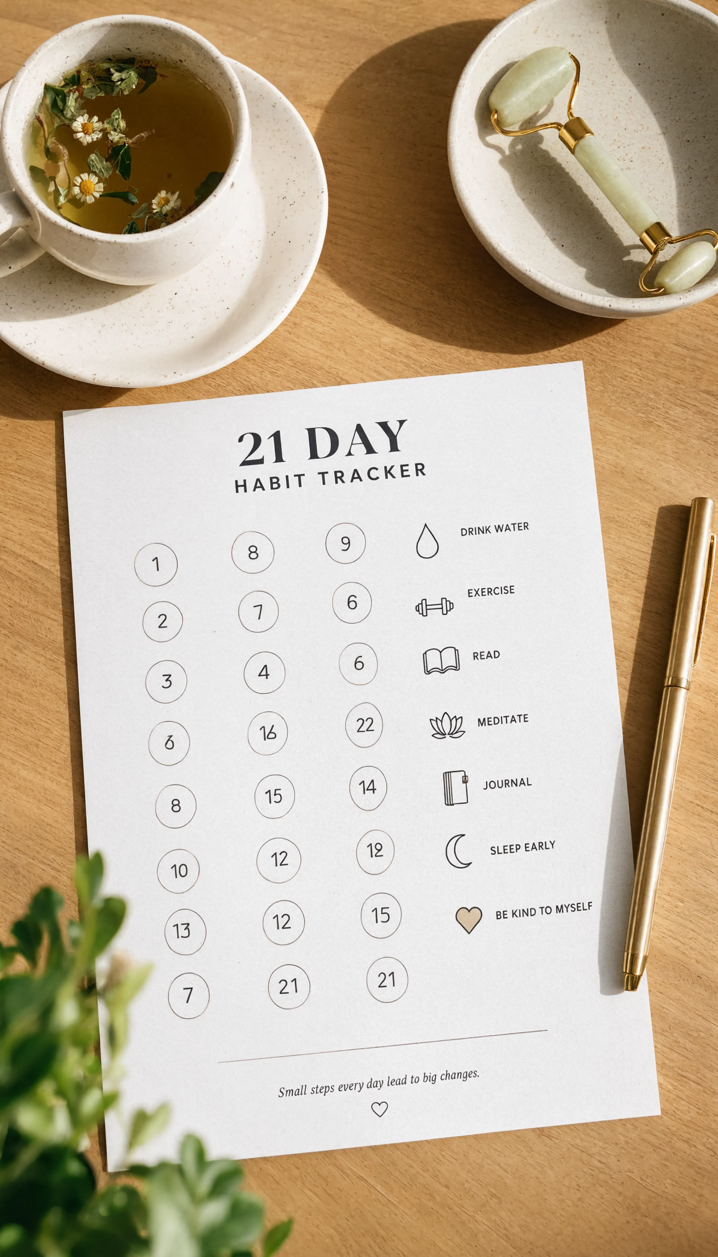 Calendario 21 días formato historia