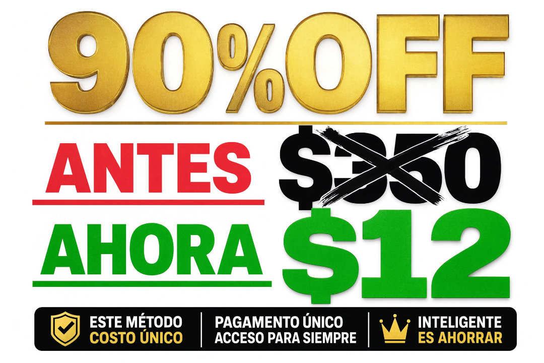 Comparativa de precio: 90% de descuento, ahora solo $12