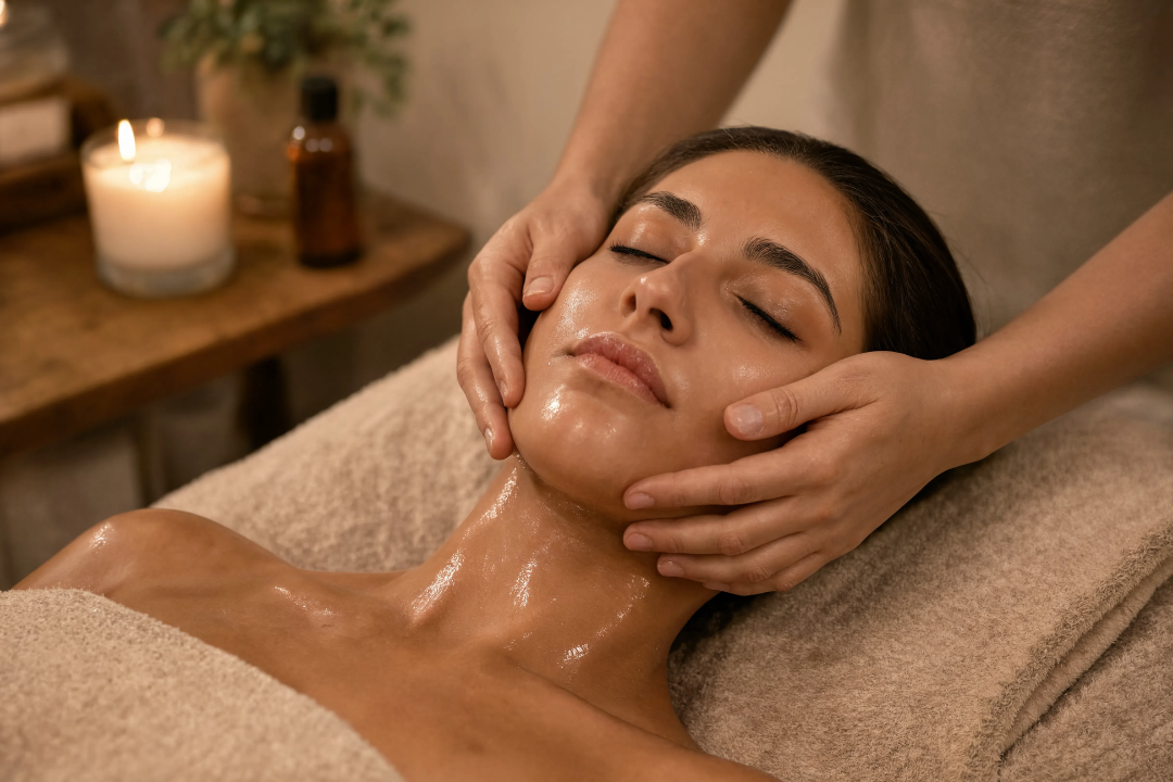 Bono yoga facial con aromaterapia y drenaje linfático